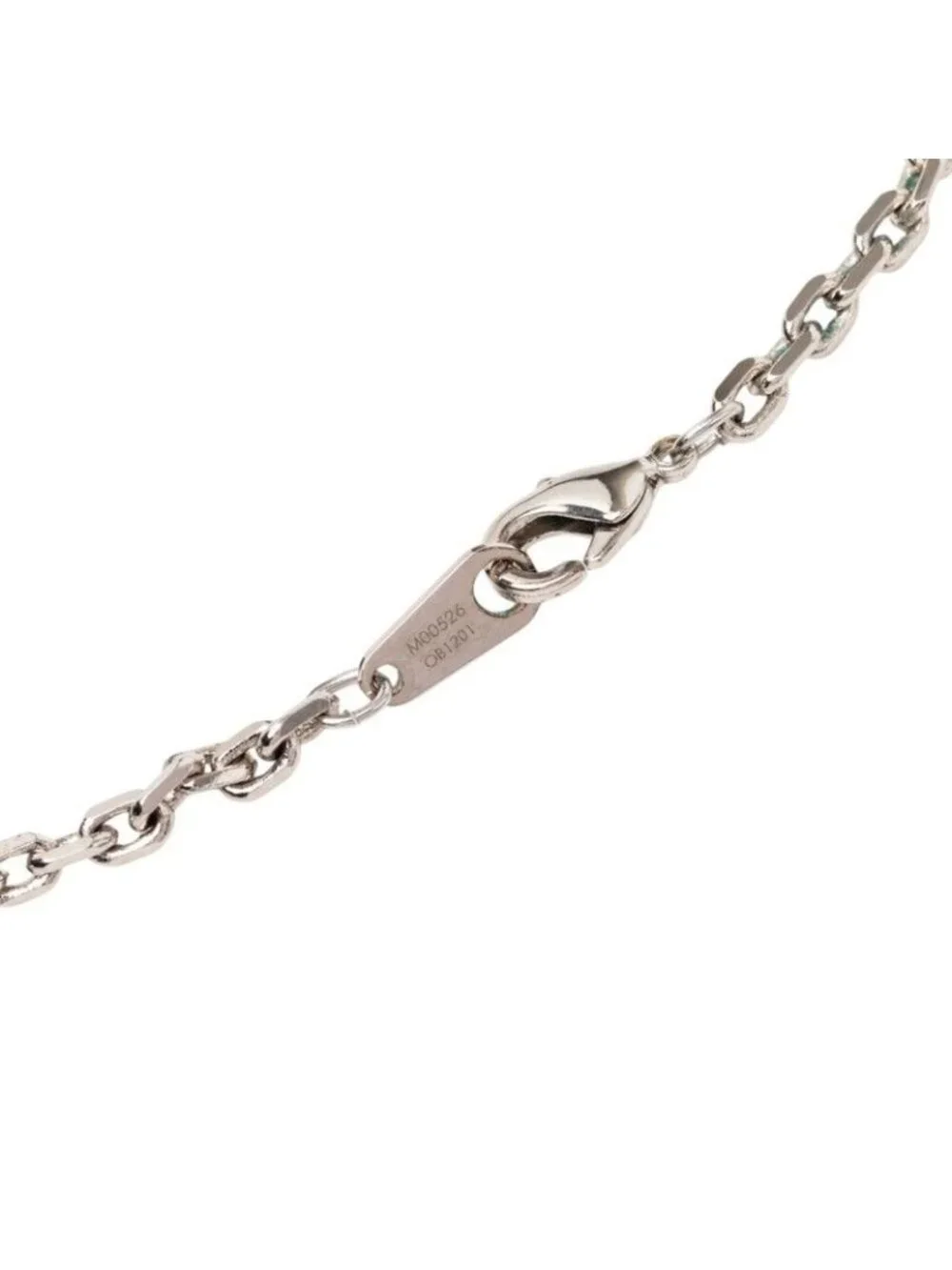 Louis Vuitton Pendant LV Color Chain Necklace Silver Yellow White Metal